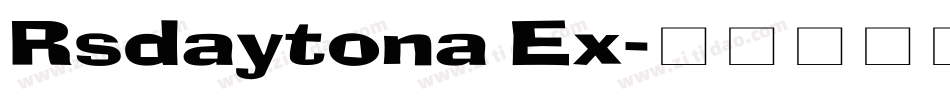 Rsdaytona Ex字体转换